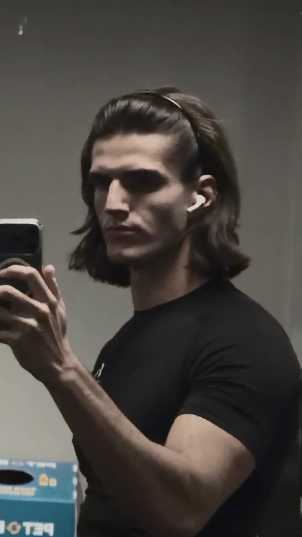 Johan Drumev in a black shirt